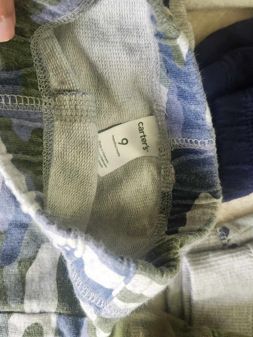 Carter's Boys Baby Pants Bundle – Navy, Gray, Blue, Green, Camo